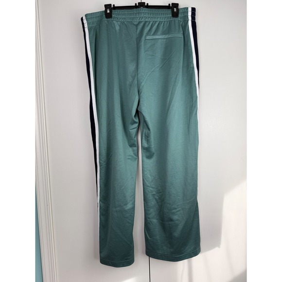 Abercrombie & Fitch Green Wide Leg Side Stripe Track Pants XL Womens Streetwear - Picture 3 of 11